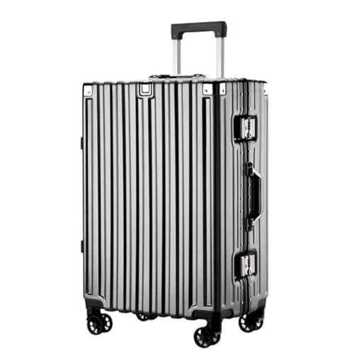 SilteD-Koffer, Koffer mit großer Kapazität und 360°-Universalrädern, kollisionssicher, kompressionsfest, Trolley-Koffer, Freizeit-Koffer, großer Koffer (Farbe: C, Größe einzigartig: 22 Zoll) von SilteD