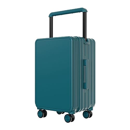SilteD Koffer, breiter Trolley-Koffer, Business-Koffer mit großem Fassungsvermögen, wasserdichter Reißverschluss-Koffer, Boarding-Koffer, modisches einfaches Gepäck, großer Koffer (Farbe: Azul, Taille von SilteD