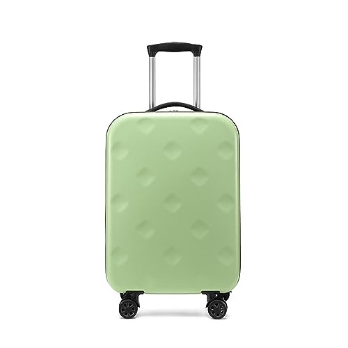 SilteD Koffer, faltbar, Trolley-Koffer, Loch, Universalrad, Trolley-Koffer, tragbarer Aufbewahrungskoffer, Boarding-Koffer, modisches einfaches Gepäck, großer Koffer (Farbe: Verde, Taille einzigartig: von SilteD