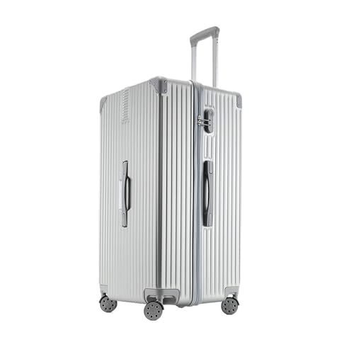 SilteD Koffer Retro-Koffer mit großem Fassungsvermögen Universal-Rollen-Trolley-Koffer Passwortbox Extra großer Koffer Antikollisionskoffer Großer Koffer (Farbe: F, einzigartige Taille: 30 Zoll) von SilteD