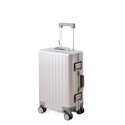 SilteD Koffer Vollaluminium-Magnesium-Legierung Gepäck Aluminiumlegierung Trolley-Koffer Aluminiumrahmen Metallkoffer Mode Einfaches Gepäck Großer Koffer (Farbe: C, Einzigartige Größe: 26 Zoll) von SilteD