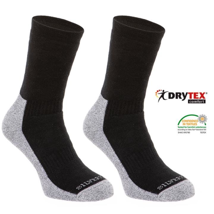 Silverpoint - DRYTEX Comfort Hiker - Trekkingsocken, schwarz von Silverpoint