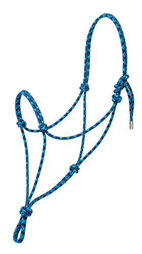 Silvertip Weaver Leder Nr. 95 Seilhalfter Grau/Königsblau/Marineblau/Türkis, Größe S von Weaver Leather