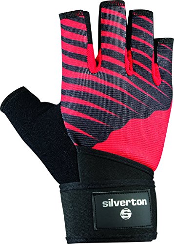 Silverton Erwachsene Handschuhe Cross Grip, schwarz/Rot, XXL von Silverton