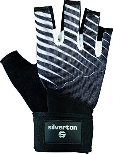 Silverton Erwachsene Handschuhe Cross Grip, schwarz/Weiß, L von Silverton