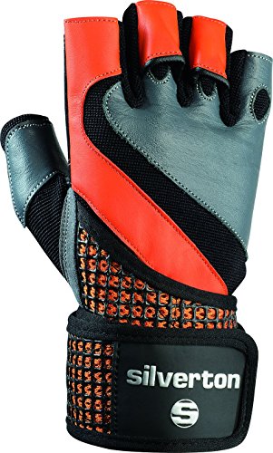 Silverton Erwachsene Handschuhe Power Grid, schwarz/Orange/Grau, XXL von Silverton