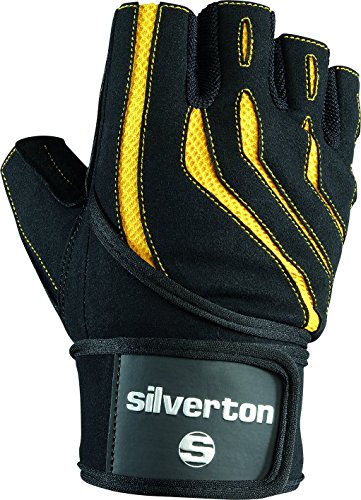 Silverton Erwachsene Handschuhe Power 4, schwarz/Gelb, XXL von Silverton