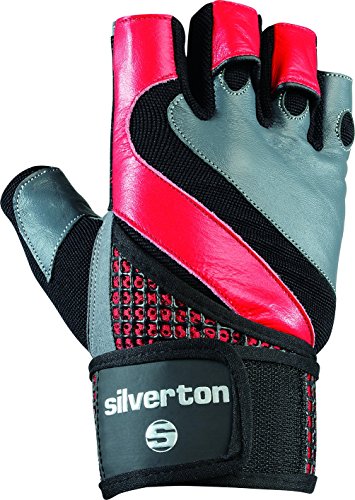 Silverton Erwachsene Handschuhe Power Grid, schwarz/Rot/Grau, M von Silverton