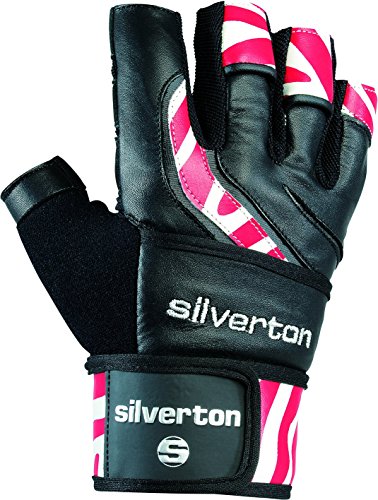 Silverton Erwachsene Handschuhe Power Stripes, schwarz/Rot, M von Silverton