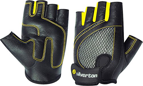 Silverton Fitness Handschuhe Lady, schwarz/gelb, S von Silverton