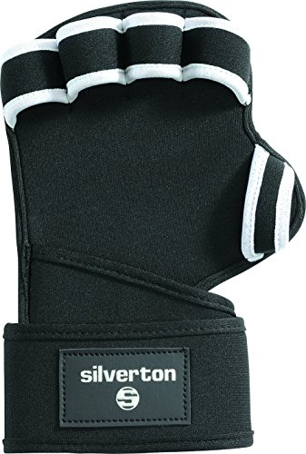 Silverton Unisex – Erwachsene Super Grip Handschuhe, schwarz/weiß, One Size von Silverton