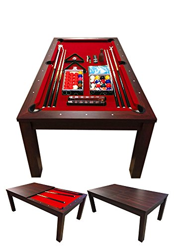 Billardtisch Billard Billard-Spiel 7 FT mod. Vulcan Rot Messung 188 x 96 cm Neue von Simba