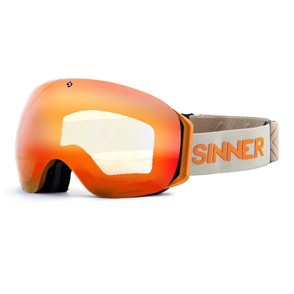 Sinner Avon Ski Goggles Orange Double Orng Sintrast+Blue Sintrast/CAT1-3 von Sinner