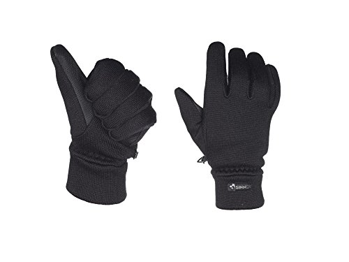 SINNER Banff Knitted Gloves, Black, S von SINNER