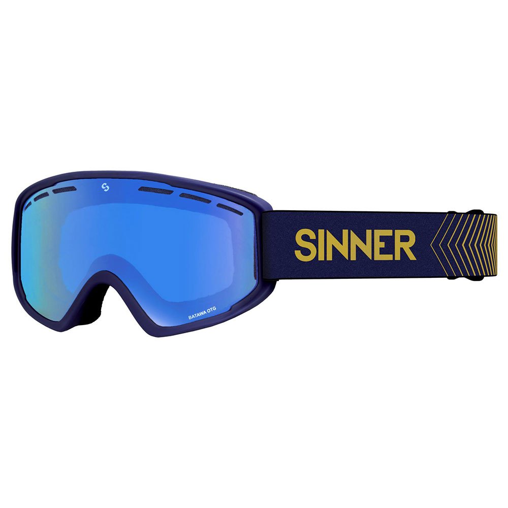 Sinner Batawa Ski Goggles Blau Double Full Blue Mirror/CAT3 von Sinner