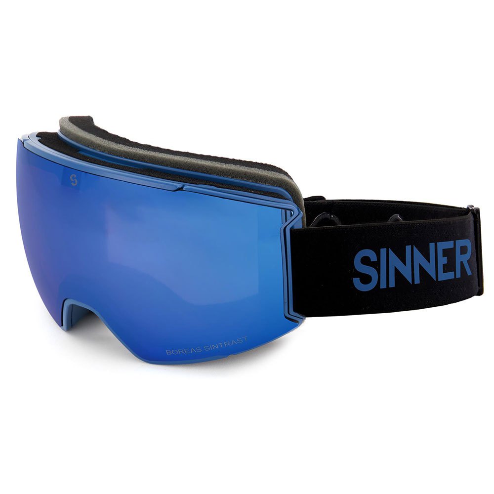 Sinner Boreas Ski Goggles Blau Double Blue Sintrast+Dbl Orng Sintrast Toric/CAT1-3 von Sinner