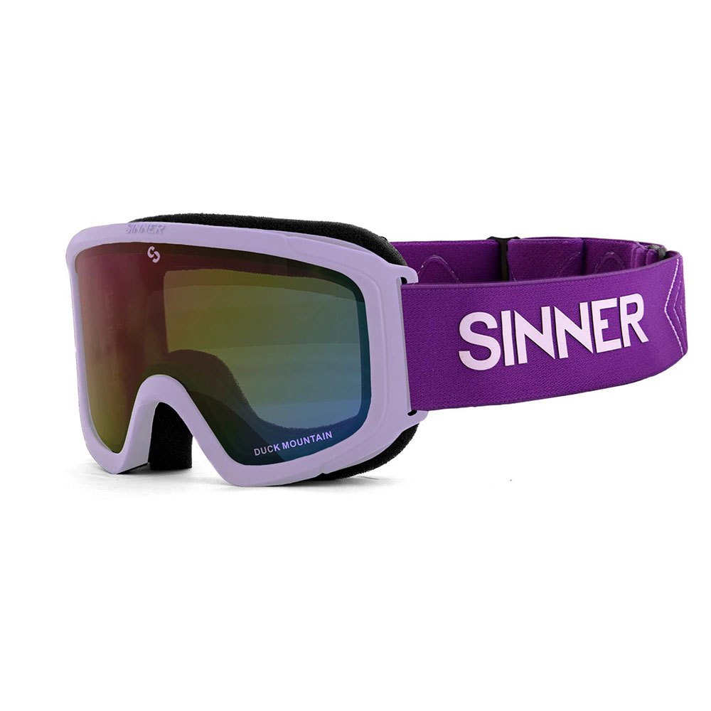 Sinner Duck Mountain Ski Goggles Lila Double Full Pink Mirror/CAT3 von Sinner