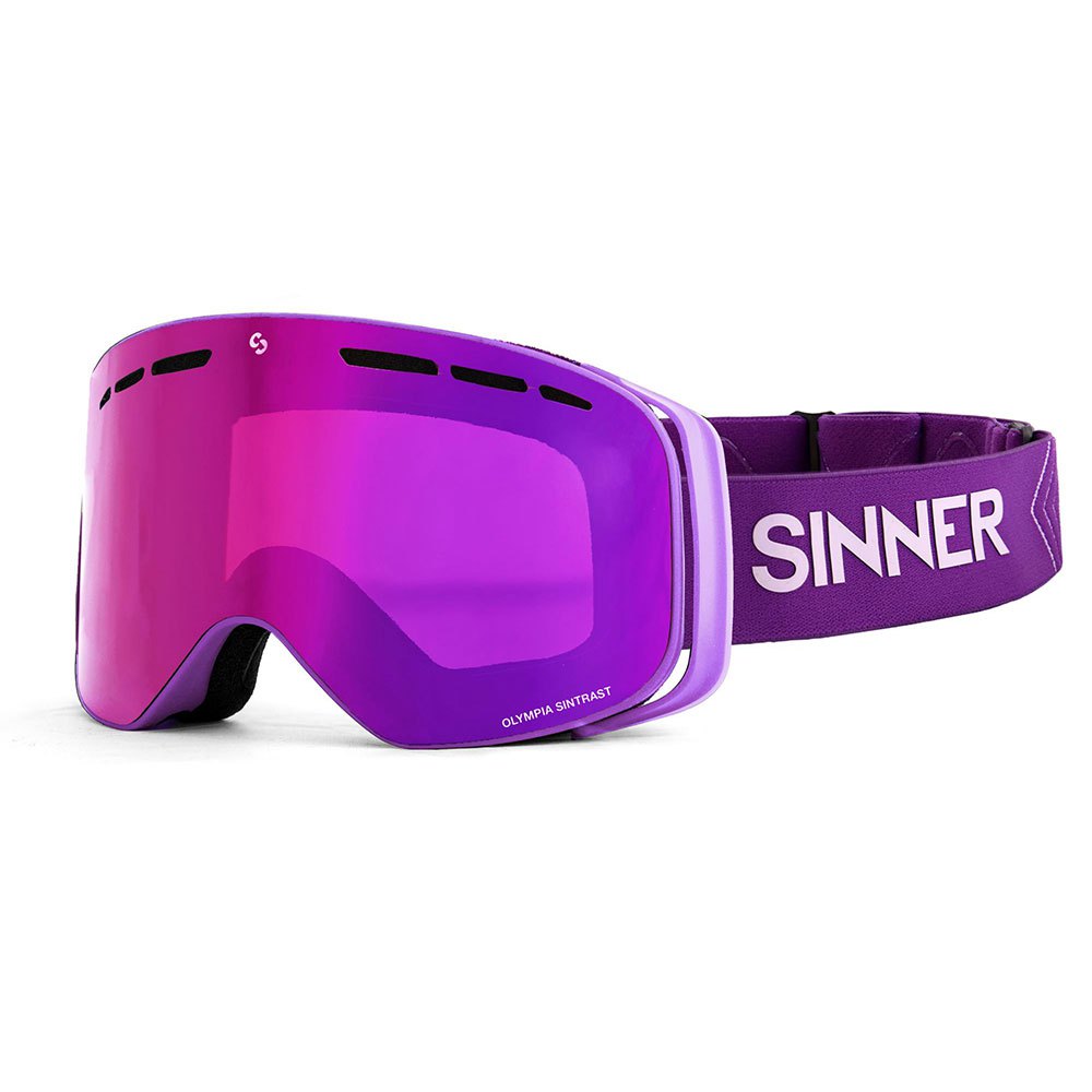 Sinner Olympia+ Ski Goggles Lila Double Pink Sintrast Vent/CAT2 von Sinner