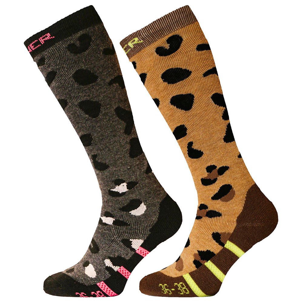 Sinner Placed Animal Socks 2 Pairs Braun,Grau EU 36-38 Frau von Sinner