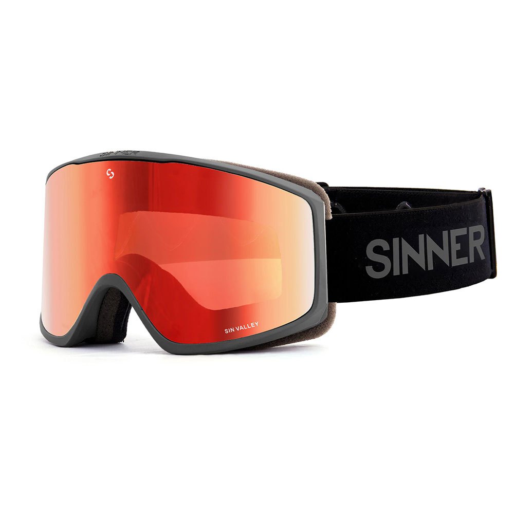 Sinner Sin Valley Ski Goggles Grau Double Red Oil+Double Pink/CAT1-3 von Sinner