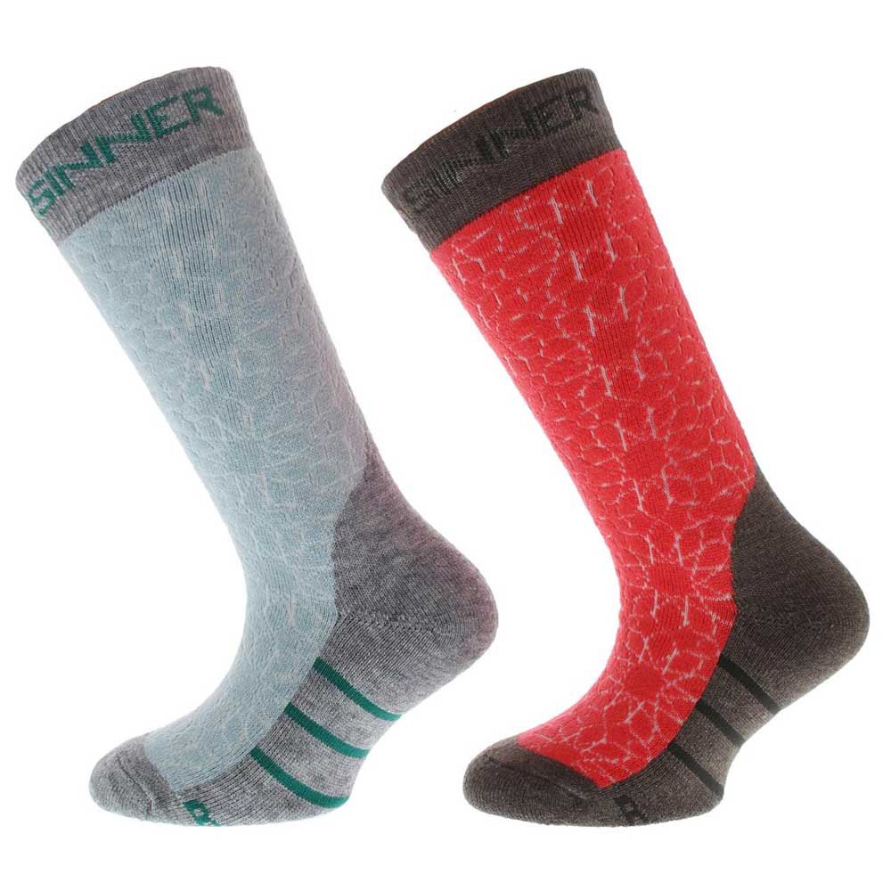 Sinner Stars Socks 2 Pairs Rot,Blau EU 23-26 Junge von Sinner