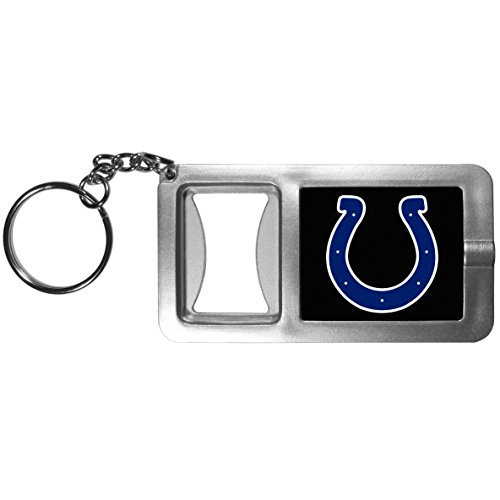 Siskiyou Sports Indianapolis Colts Taschenlampe Schlüsselanhänger mit Flaschenöffner, schwarz, Einheitsgröße von Siskiyou