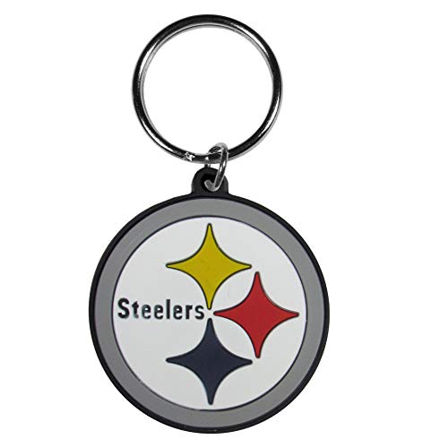 Siskiyou Sports NFL Fan Shop Pittsburgh Steelers Flex Schlüsselanhänger, Einheitsgröße, Teamfarbe von Siskiyou Sports