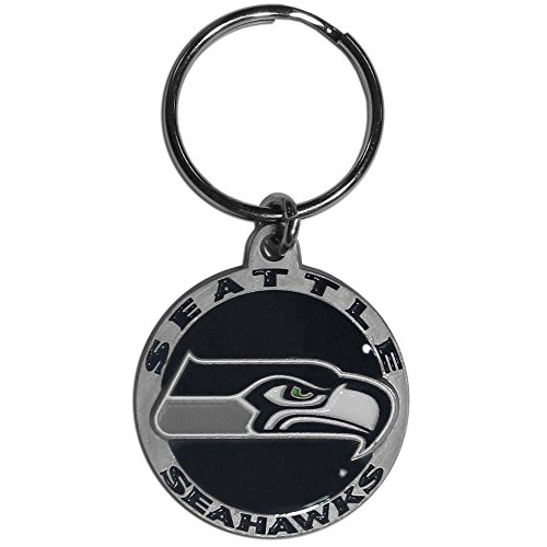 Siskiyou NFL Sports Fan Shop Seattle Seahawks Schlüsselanhänger aus geschnitztem Zink, Einheitsgröße, Teamfarbe von Siskiyou