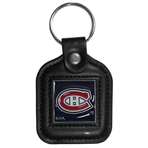 Siskiyou Sports NHL Fan Shop Montreal Canadiens Schlüsselanhänger, Leder, quadratisch, Einheitsgröße, Schwarz von Siskiyou