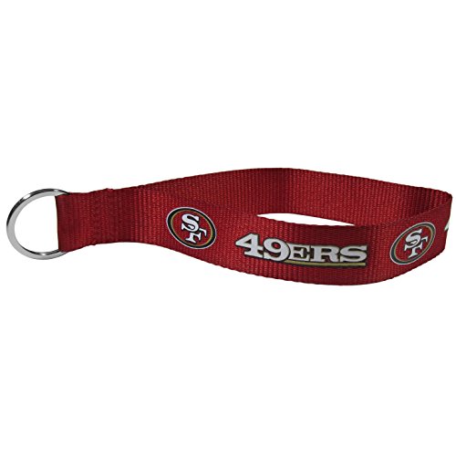 Siskiyou Unisex-Erwachsene San Francisco 49ers Schlüsselband, Rot/Ausflug, einfarbig (Getaway Solids), Einheitsgröße von Siskiyou