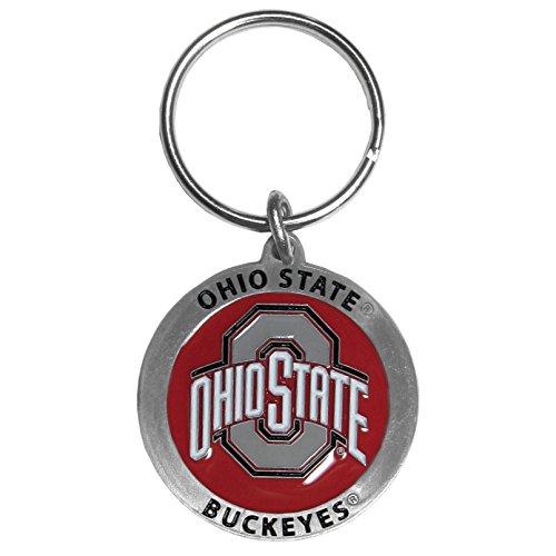 Siskiyou NCAA Sports Fan Shop Ohio State Buckeyes geschnitzter Metall-Schlüsselanhänger, Einheitsgröße, Team-Farbe von Siskiyou