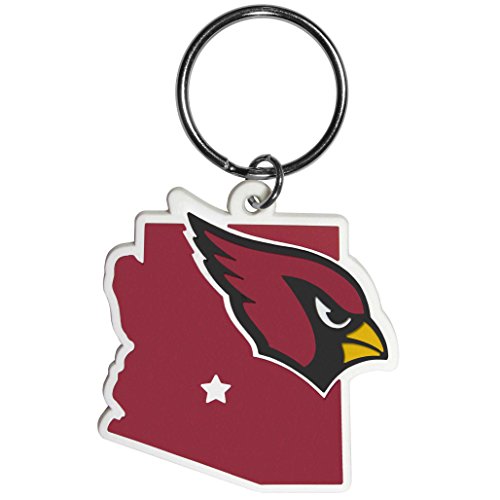 Siskiyou Sports Unisex Arizona Cardinals Home State Flexi Schlüsselanhänger, Rot, Standard von Siskiyou