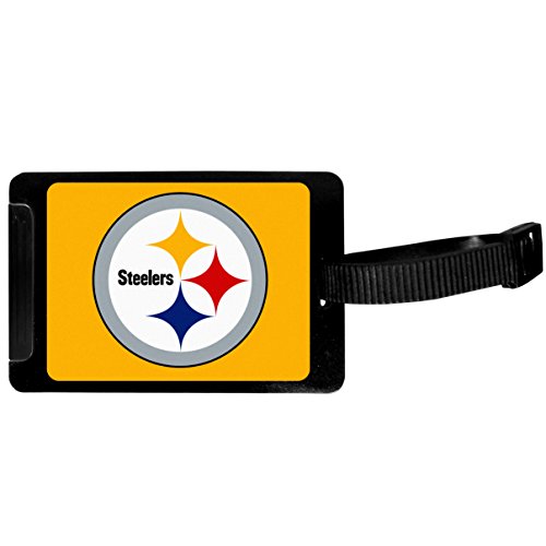 Siskiyou Unisex Sports Pittsburgh Steelers Gepäckanhänger, Schwarz, 3.25" von Siskiyou