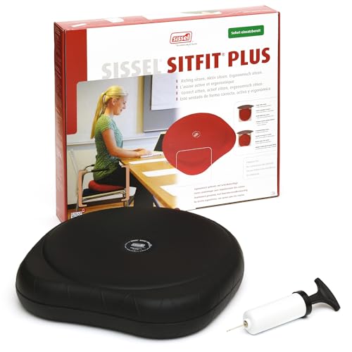 SISSEL SITFIT Plus, Luftgefülltes Sitzkissen, Balance und Sitzhaltung , Ø 37 cm, schwarz von Sissel