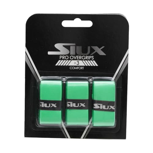 Siux Blisterpackung Overgrips Pro X3, Grün, einfarbig von Siux