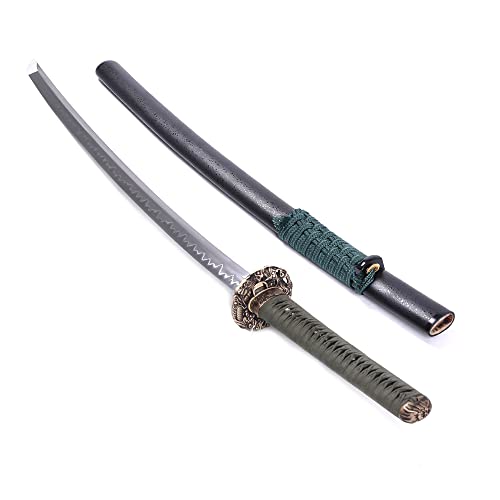 Siwode Katana,Cloudy Dragon Copper Tang, T10 Clay_Tempered Samurai Handmade, 40-Inchs von siwode