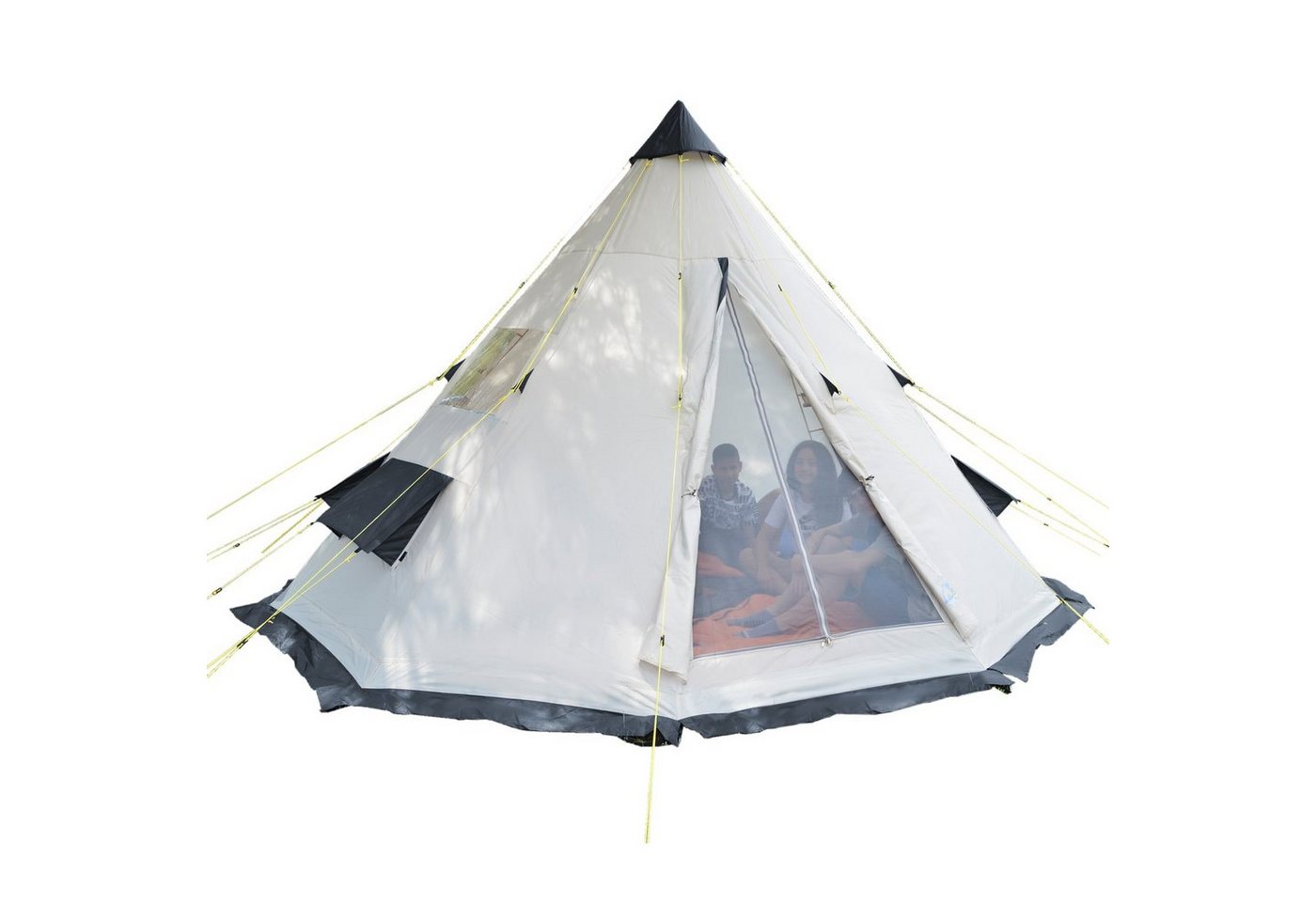 Skandika Tipi-Zelt Goathi 365 Protect 10 Personen Zelt Outdoor, Campingzelt, wasserfest, eingenähter Zeltboden von Skandika