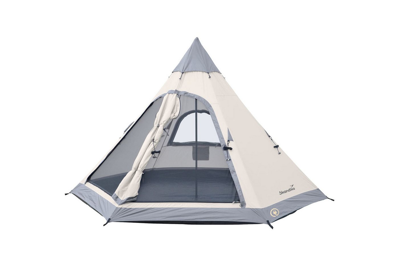 Skandika Tipi-Zelt Tipi Lavvu 460 Protect, für 6 Personen, 3 m Stehhöhe, eingenähter Zeltboden von Skandika
