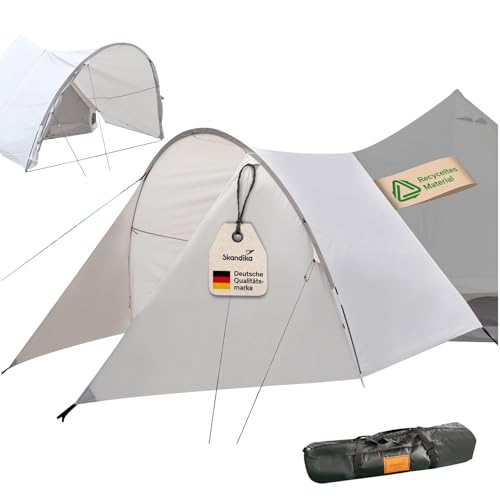 Skandika Vorzelt für Tipi Kuopio 400/500 Protect | Canopy für Tipizelt, Stehhöhe 190 cm, einfache Befestigung, recycelter Kunststoff, UV Schutz 50+ | Zelt Erweiterung, Vordach, Camping, Outdoor von Skandika