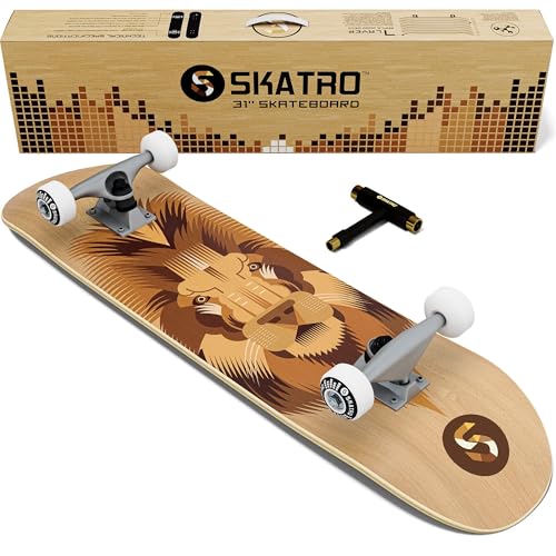 SKATRO - Pro Skateboard 31" Complete Skateboard. Skate Board Ages: Adults, Boys, Girls, Beginners, and Kids von Skatro