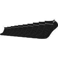 10er Pack SKECHERS Mesh Ventilation Bio-Baumwoll Sneakersocken 9999 - black 31-34 von Skechers