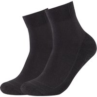 2er Pack SKECHERS Basic Cushioned Quarter Socken 9999 - black 35-38 von Skechers