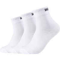 3er Pack SKECHERS Mesh Ventilation Quarter Socken 1000 - white 39-42 von Skechers