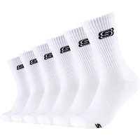 6er Pack SKECHERS Online Tennis Cushioned Sock 1000 - white 39-42 von Skechers