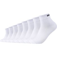 8er Pack SKECHERS Mesh Ventilation Quarter Socken 1000 - white 35-38 von Skechers