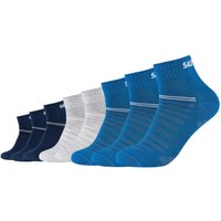 8er Pack SKECHERS Mesh Ventilation Quarter Socken 5820 - vallarta blue 35-38 von Skechers