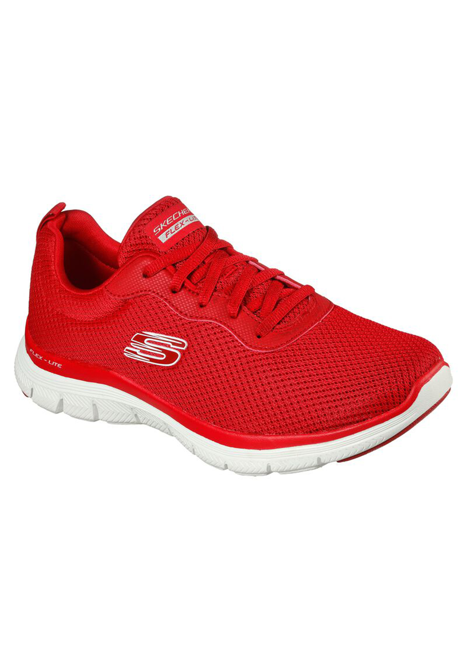 Skechers Damen FLEX APPEAL 4.0 Brilliant View Sneaker Turnschuhe 149303 rot von Skechers