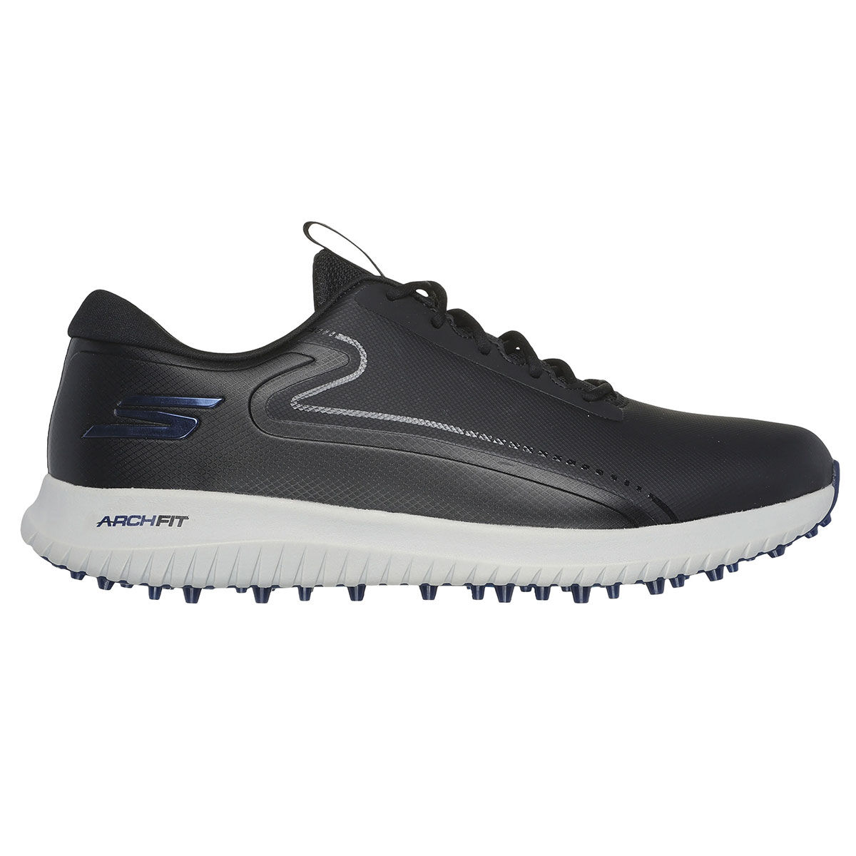Skechers Men's GO GOLF Max 3 Waterproof Spikeless Golf Shoes, Mens, Black/grey, 8 | American Golf von Skechers