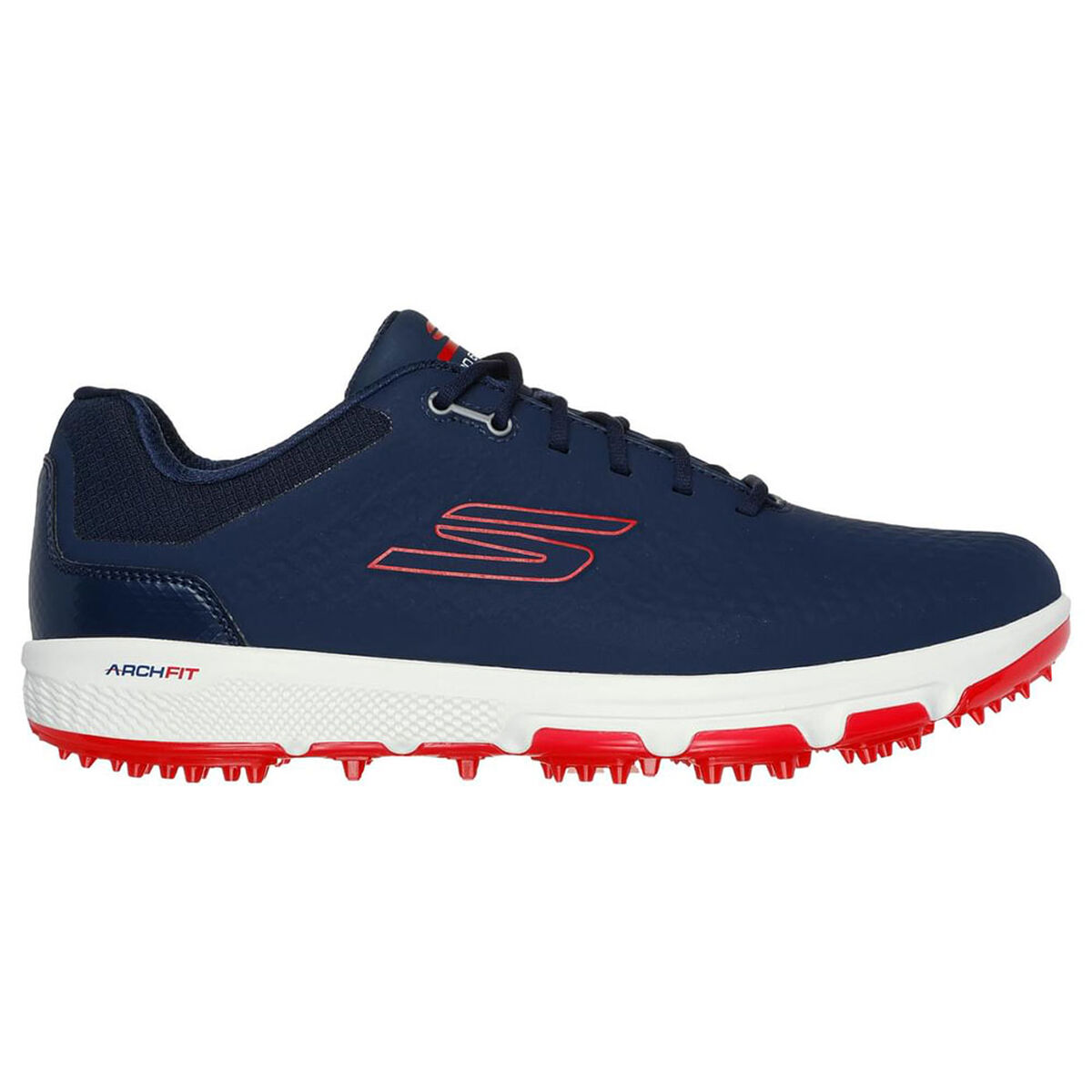 Skechers Men's GO GOLF Pro 6 Waterproof Spikeless Golf Shoes, Mens, Navy/red, 11 | American Golf von Skechers