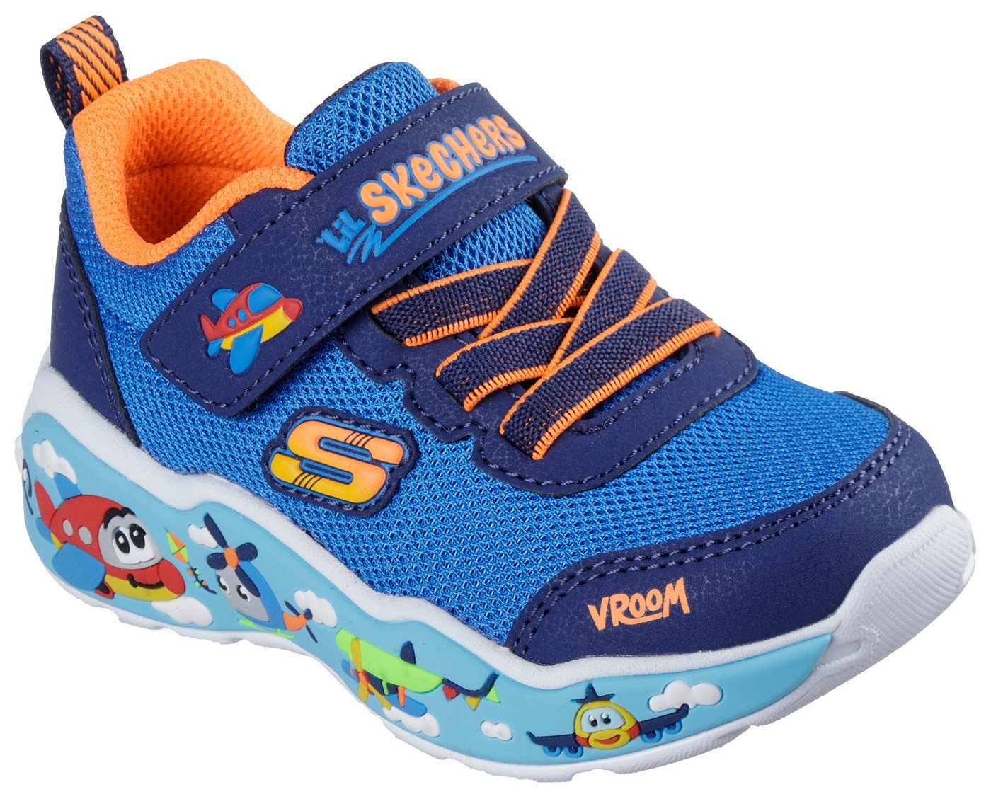 Skechers PLAY SCENE Sneaker Freizeitschuh mit bedruckter Sohle, Größenschablone zum Download von Skechers